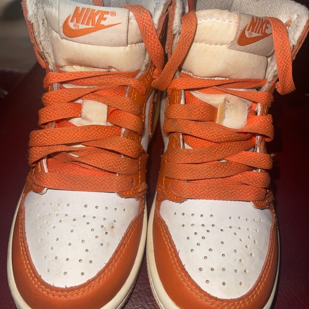 Orange, cream, brown Nike dunks